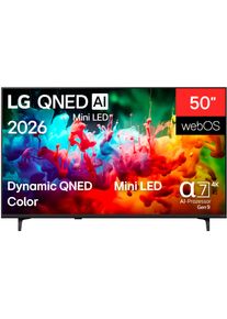 LG QNED-Fernseher "50QNED71B6B", Energieeffizienz: F, bunt (schwarz), 50 &Prime;, Fernseher, QNED-Fernseher
