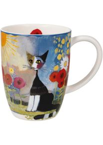 Tasse Goebel "Rosina Wachtmeister - Luce Solare", bunt, B:9cm H:11cm, Fine China-Porzellan, Trinkgef&auml;&szlig;e, Tasse, F&uuml;llmenge 0,4l