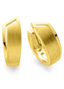 Paar Creolen Bruno Banani "Schmuck Geschenk Silber 925 Ohrschmuck Ohrringe", gold (gelbgoldfarben), Ohrringe, Damen, Silber 925 (Sterlingsilber), Paar Creolen
