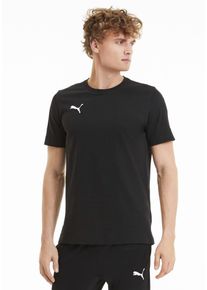 Trainingsshirt Puma "TEAMGOAL 23 CASUALS TEE", Herren, Gr. S, schwarz (Puma schwarz), Jersey, Obermaterial: 100% Baumwolle, unifarben, slim fit normal, Rundhals, Shirts Trainingsshirt, Kurzarmdesign, mit Rundhalsausschnitt, f&uuml;r Fu&szlig;ball geeignet