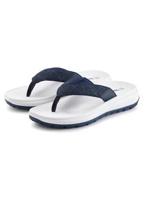 Beach Time Pantolette BEACHTIME "Sommerschuh", Herren, Gr. 46, marine, Obermaterial: 100% Textilmaterial. Decksohle: 100% Synthetik. Futter: 100% Textilmaterial. Laufsohle: 100% Synthetik, unifarben, Schuhe Pantolette, Zehentrenner mit bequemer Innensohle