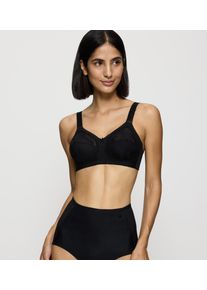 B&uuml;gelloser BH Triumph "Doreen X", Damen, Gr. 95, Cup E, schwarz, Microtouch, Obermaterial: 84% Polyamid, 10% Elasthan (LYCRA), 6% Baumwolle, unifarben, BHs B&uuml;gelloser BH, mit Spitzendetails, breitere verstellbare Tr&auml;ger