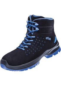 Sicherheitsschuh Atlas SCHUHE "SL 82 EN ISO 20345" Gr. 43, schwarz (schwarz, blau), 43, Obermaterial: 100% Textilmaterial TEXMAT., Schuhe, Sicherheitsschuh