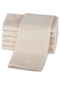 Gaestehandtuecher Ross "Vita 4004", leinen, B:30cm L:50cm, Frottier, Obermaterial: 100% Baumwolle, Handt&uuml;cher, Gaestehandtuecher, Bestickung Ross-Emblem