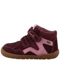 Klettschuh Lurchi "Jarven Barefoot-TEX", Jungen, Gr. 29, bordeaux, Lederimitat, Veloursleder, Schuhe Klettschuh, Klettboots mit TEX, Gr&ouml;&szlig;enschablone zum Download