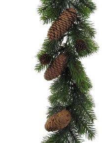 Winterliche Kunstpflanze OTTO HOME "Weihnachtsdeko, Weihnachtsgirlande", gr&uuml;n, L:180cm, Kunststoff, Kunstpflanzen, Winterliche Kunstpflanze, Girlande mit Zapfen, L&auml;nge 180 cm
