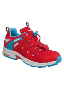 Wanderschuh Meindl "Respond Junior", M&auml;dchen, Gr. 32, Normalschaft, rot (rosso, azur), Mesh, Veloursleder, Schuhe Wanderschuh, Robust, flexibel, strapazierf&auml;hig und multifunktionell