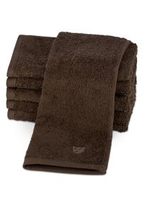Gaestehandtuecher Ross "Vita 4004", mokka, B:30cm L:50cm, Frottier, Obermaterial: 100% Baumwolle, Handt&uuml;cher, Gaestehandtuecher, Bestickung Ross-Emblem