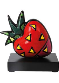 Dekofigur Goebel "Romero Britto - Strawberry", bunt, B:15cm H:14,5cm T:9,5cm, Porzellan, Dekofiguren, Dekofigur