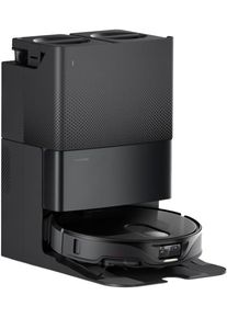 roborock Saugroboter "mit Wischfunktion Qrevo Slim, ultrad&uuml;nnes Design (8,2cm)", schwarz, B:42,8cm H:44,2cm T:58,2cm, Saugroboter, doppelte Rollen, 3D Technologie, FlexiArm Seitenb&uuml;rste und Mopp, Saugroboter