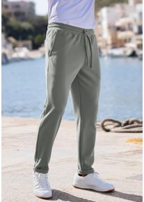 Jogger Pants John Devin "Jogg Pants, Schlupfhose", Herren, Gr. 3XL (64/66), N-Gr, olivgr&uuml;n, Piqu&eacute;, Obermaterial: 83% Polyester, 13% Viskose, 4% Elasthan, bequem lang, Hosen Jogger Pants, Umschlag am Beinabschluss, aus elastischer Piqu&eacute;-Qualit&auml;t