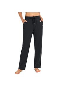 Women's Cotton Sweatpants Yoga Lounge Casual Pants Open Bottom Sweat Pants for Women with Pockets