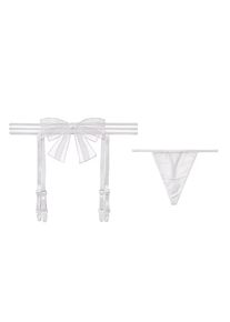 The New Sexy Garter Belt Women's Over-the-knee Stockings Suit Sexy Briefs Are Thin White Lace Pure Silk Black Silk Fishnet Socks