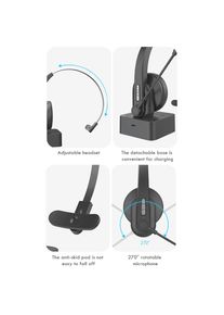 OY631 Bluetooth-compatible Call Center Headset Wireless Headphones With Mic
