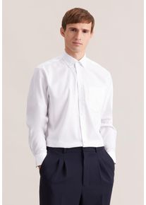 Businesshemd Seidensticker "Schwarze Rose", Herren, Gr. XXL (46), normale &Auml;rmell&auml;ngen, wei&szlig;, 100% Baumwolle, unifarben, comfort fit, 2-Knopf-Manschette, Hemden Businesshemd, Comfort 1/1 Button-Down-Kragen Uni
