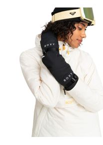 Snowboardhandschuhe Roxy "Roxy Jetty", Damen, Gr. M, schwarz, Kunstfaser, Handschuhe Snowboardhandschuhe