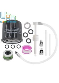 Oil Filter & Fuel Filter W/ Gasket Change Service Kit Fits for Honda Outboard Engines BF40 BF50 BF60 15400-PM3-405 16911-ZZ5-003