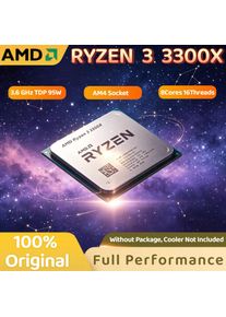 AMD Ryzen 3 3300X 3.8GHz Quad Core Eight Thread 65W Processor CPU L3 16M Socket AM4 65W Bulk Desktop Gaming Pro Max 4K