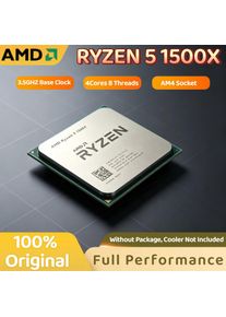 AMD Ryzen 5 1500X R5 1500X 4C 8T 3.7GHz Unlocked AM4 Desktop CPU Gaming Processor Without Package New Gift 8K HD Max