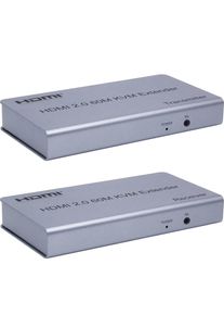 4K 60hz 60M HDMI KVM Extender Over Cat5e Cat6 RJ45 Network Cable Video Transmitter and Receiver Support Mouse Keyboard HDMI Loop