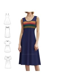 Who-Rainbow Shirt Sexy Vacation Dress For Women Beach Party Birthday Mini Dress Who Rainbow 2018 Girl Woman Colors Party Dresses