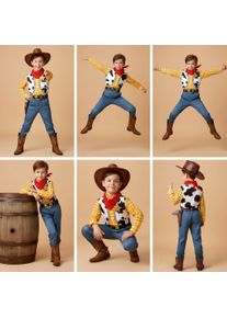 Toy Story Woody Jessie Cosplay Costume for Cowboy Clothing Hat Set Roleplaying Fantasia Outfits Halloween Carnival Party Suits