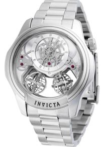 Invicta Specialty 50123 Herenhorloge - Quartz Uurwerk - Roestvrij Staal met Zilveren Wijzerplaat - 46 mm