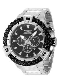 Invicta Bolt 48160 Herenhorloge - Quartz Uurwerk - Roestvrij Staal met Zwarte Wijzerplaat - 54 mm