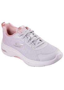 Slip-On Sneaker Skechers "GO WALK ARCH FIT 2.0", Damen, Gr. 41, beige (natur, rosa), Synthetik, Textil, Schuhe Slip-On Sneaker, Sneaker, Schn&uuml;rschuh mit Comfort Pillar