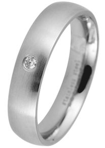 Adelia&acute;s Fingerring ADELIA&acute;S "Damen Ring aus Edelstahl mit Strass Steinchen" Gr. 58, silber, Fingerringe, Damen, 58, Edelstahl, Fingerring