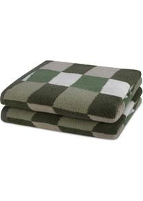 Handt&uuml;cher Ross "Three Stars 9040", moosgr&uuml;n, B:50cm L:100cm, Frottier, Frottier, Handt&uuml;cher, Handt&uuml;cher, 100% Baumwolle, made in Germany