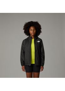 Regenjacke The North Face "TEEN ZIPLINE RAIN JACKET", Kinder, Gr. L (146/152), schwarz (tnf schwarz), Obermaterial: 100% Polyester. Futter: 100% Polyester, normal, Jacken Regenjacke, f&uuml;r Jugendliche, mit fester Kapuze, mit RV-Garage