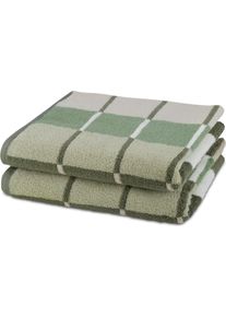 Handt&uuml;cher Ross "Three Stars 9042", gr&uuml;n (moosgr&uuml;n), B:50cm L:100cm, Frottier, Frottier, Handt&uuml;cher, Handt&uuml;cher, 100% Baumwolle, made in Germany