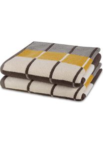 Handt&uuml;cher Ross "Three Stars 9042", bunt (mokka), B:50cm L:100cm, Frottier, Frottier, Handt&uuml;cher, Handt&uuml;cher, 100% Baumwolle, made in Germany