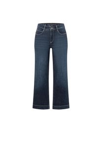 Weite Jeans MAC "DREAM culotte", Damen, Gr. 38, N-Gr, blau (blau night wash), Denim/Jeans, Obermaterial: 75% Baumwolle, 12% Modal, 9% Polyester, 4% Elasthan, unifarben, regular fit 7/8-L&auml;nge, Jeans Weite Jeans, im Five-Pocket Style