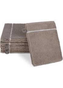 Waschhandschuh Ross "&Uuml;berkaro 9032", beige (flanell, champagner), B:12cm L:20cm, Frottier, Frottier, Handt&uuml;cher, Waschhandschuh, 100% Baumwolle, made in Germany