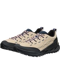Sneaker Keen "JASPER ZIONIC", Damen, Gr. 38,5, safari, giggle pink, Leder, Synthetik, Schuhe Sneaker, aus Leder, atmungsaktiv