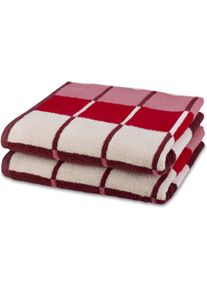 Handt&uuml;cher Ross "Three Stars 9042", rot (vino), B:50cm L:100cm, Frottier, Frottier, Handt&uuml;cher, Handt&uuml;cher, 100% Baumwolle, made in Germany