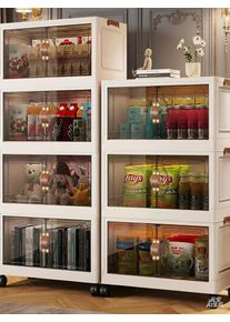 Large capacity installation-free folding storage cabinet household bedroom clothes organizing box toys sundries removable storag