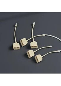 5pcs RJ11 Splitter Telephone Plug Adapter Landline Phone Line Separator 4-Core Cable Adapter For Landline Telephone Connection