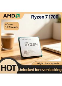 AMD R7 1700 8C 16T 3.0GHz Base 3.7GHz Boost AM4 14nm 16MB L3 Cache 65W Gaming Tray High Performance Desktop Unit