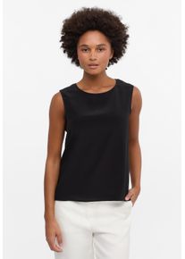 Blusentop Eterna "REGULAR FIT", Damen, Gr. 40, schwarz, 100% Seide, Blusen Blusentop