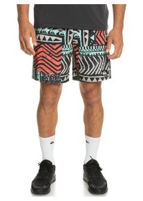 Boardshorts Quiksilver "Highlite Omni Short", Herren, Gr. M, bunt (grau violet), 84% Polyester, 12% Elasthan, 4% Polyester, Hosen Boardshorts