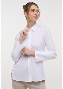 Hemdbluse Eterna "FITTED", Damen, Gr. 38, wei&szlig;, 79% cotton, 3% Elasthan, 18% Polyamid, schmal, Blusen Hemdbluse, EASY IRON (b&uuml;gelleicht)