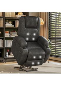Power Lift Recliner Chair Electric Lift Recliner for Elderly Power Lift Recliner Chair with Cup Holders Side Pockets for Living
