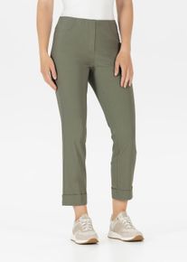 3/4-Hose Stehmann "Igor", Damen, Gr. 38, N-Gr, vetiver, Web, Obermaterial: 72% Viskose, 25% Polyamid, 3% Elasthan, figurbetont 3/4-L&auml;nge, Hosen 3/4-Hose, in Gr&ouml;&szlig;en 32 bis 52, aus Viskose mit Stretch