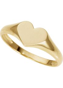 Fingerring Firetti "Schmuck Geschenk Gold 333 Damenring Goldring Herz" Gr. 16, gold (gelbgoldfarben), Fingerringe, Damen, 16, Gelbgold 333, 2mm, Fingerring