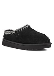 UGG Australia Hausschuh UGG "Unisex TASMAN II", M&auml;dchen, Gr. 9 (42), schwarz, Textil, Veloursleder, ethno, Schuhe Hausschuh, Clog, Mule, Pantoffel mit besticktem UGG Logo