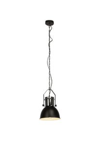 Brilliant Pendelleuchte "Salford", schwarz (schwarz, chrom), 1, &Oslash; 23cm H: 116cm, 1 Stk., Leuchten, H&auml;ngelampe 23cm schwarz/chrom, Pendelleuchte