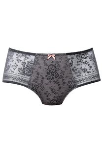 Taillenslip Anita "Taillenslip Fleur", Damen, Gr. 38, grau (anthrazit), Obermaterial: 80% Polyamid PA. 20% Elasthan EL., Unterhosen Taillenslip